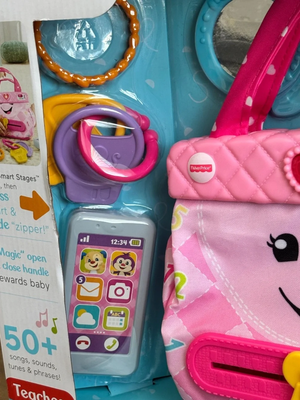 NEW Fisher Price Laugh & Learn Interactive Toy Bag My Smart Purse Baby Toddler